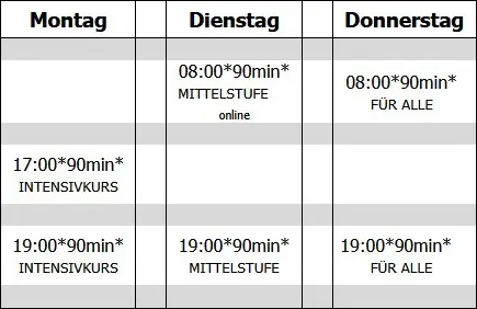 Termine für Probestunden